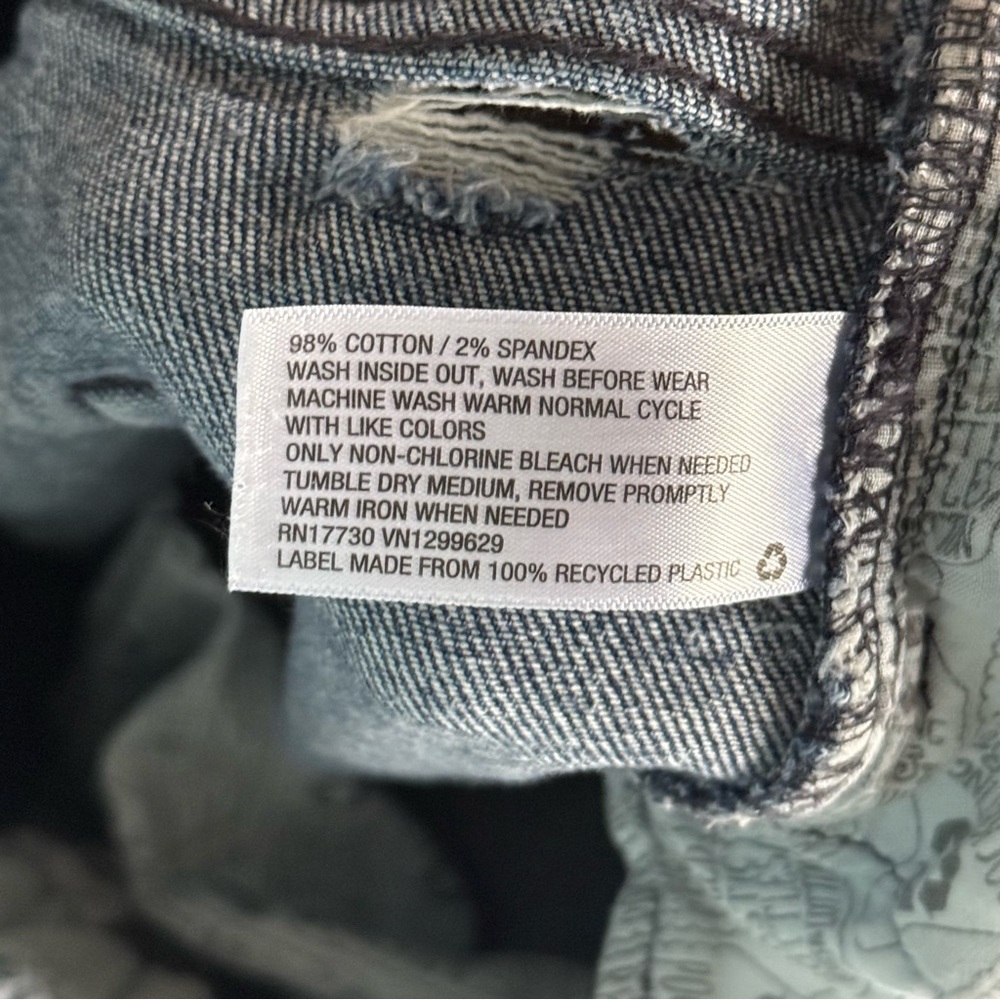 Wild Fable Light Blue High Rise distressed Jeans - Picture 3 of 15